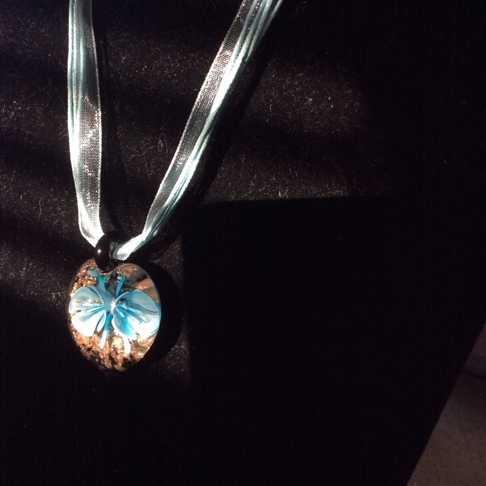 Murano Beautiful style glass flowered necklace. Beautiful. - Picture 6 of 6